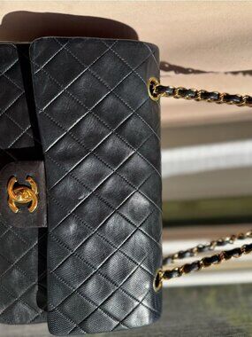 CHANEL MEDIUM DOUBLE FLAP 24K GOLD HARDWARE